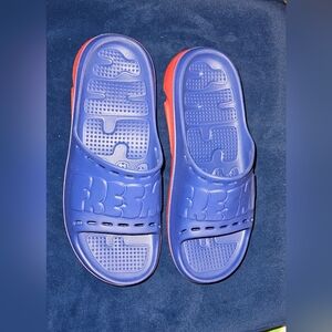 Freshy Blue and Red Slide Sandals